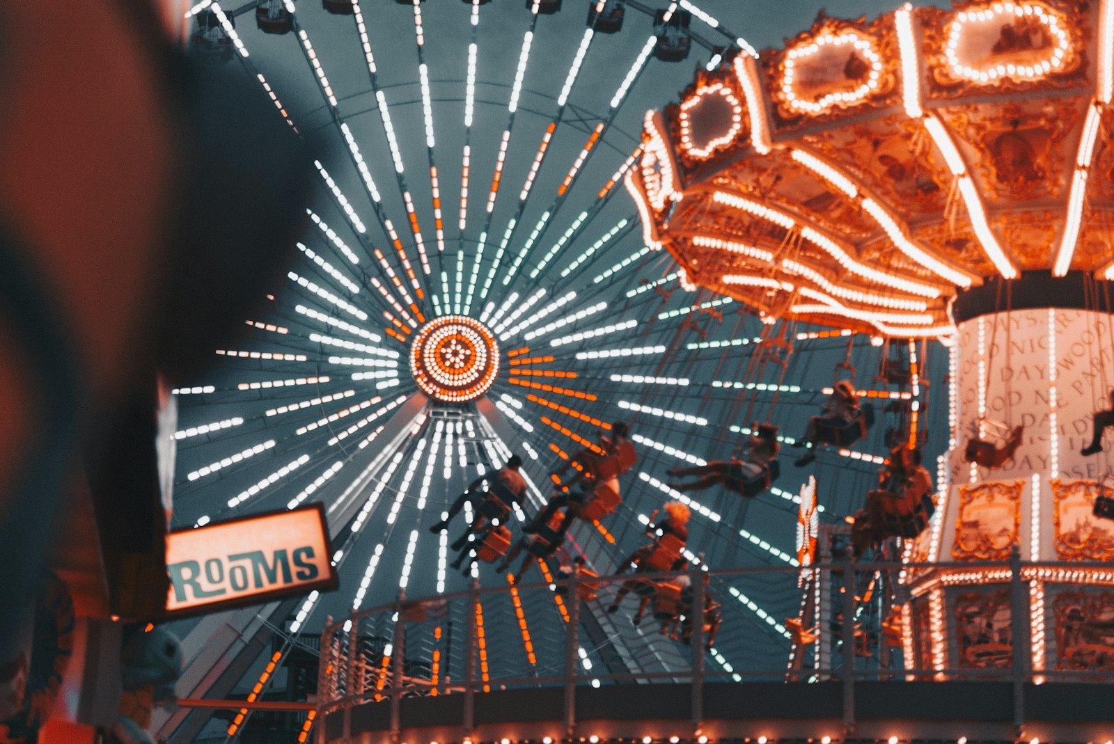 Ride lights at night